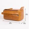 YIORYO Travel Toiletry Bag for Men & Women - Mens Toiletry Bags for Traveling - Leather Dopp Kit for Men Shaving Kit - Cosmetic Bag Toiletries Organizer view 2