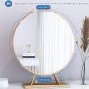 CANEVE Table Mirror,Countertop Mirror,Tabletop Vanity Mirror,Round Mirror Makeup Mirror,Bathroom Dormitory Vanity Mirror,Shaving Vanity Mirror with Stand Hd Mirror Freestanding(Color:White) view 3