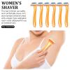 Beavorty 6Pcs Women's Razor arm Hair Razor Shaver Women Hair Remover Underarm Shaving Razor Painless Hair Removal Shaver Womens Razors Bikini Shaver Women s Razor Manual abs Styler Girl view 2
