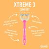 Wilkinson Sword Myintuition Xtreme 3 Comfort Cherry Blossom Disposable Razor for Women 4+2 view 2