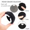 3Pack Silicone Body Scrubber, Qewro Body Buffer Exfoliating Brush with Silicone Loofah, Bath & Body Brushes for Men Women Kids Pets use in Shower, Scalp Exfoliator Hair Shampoo Skin Cleaning Brush view 4