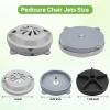 Luojiedejinbiao BF-004 Pipeless Jet Motor Magnetic Head Pedicure SPA Chair Part Replacement for LURACO Pedicure Chair Bathtub Jets Includes Propeller and Cap 4 Pin view 3