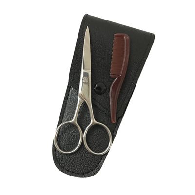 Beaupretty 1set Stainless Steel Eyebrow Scissor for Precision Grooming Beard Trimming Kit for Men Durable Shear Cutter for Home Salon Use