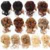 messy bun hair piece Messy Bun Hair Piece Scrunchie Super Long Tousled Updo Hair Extensions with Elastic Band Curly Wavy Ponytail Synthetic Chignon for Women bun hair pieces for women ( Color : 002 ) view 3