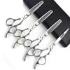 6/7/8 Inch Professional Hairdressing Scissors Barber Rose Pattern Hair Stylist Shears Styling Tool Japanese Stainless Steel Clippers (6-in four piece set) view 1