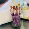 20pcs Makeup Brush Kit,Professional Makeup Brush Tool,Portable Super Soft Fiber Cosmetic Loose Powder Eyeshadow Brushes Eye Shadow Mascara Brush,Beauty Tools for Women (Purple) view 2
