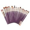 20pcs Makeup Brush Kit,Professional Makeup Brush Tool,Portable Super Soft Fiber Cosmetic Loose Powder Eyeshadow Brushes Eye Shadow Mascara Brush,Beauty Tools for Women (Purple) view 3