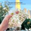 TITA-DONG 100pcs Small Mesh Bags, Mini Mesh Makeup Bags, Exfoliating Mesh Soap Saver Pouch Bag Sack, Drawstring Sheer Organza Bags for Candy Weeding Jewelry White view 4