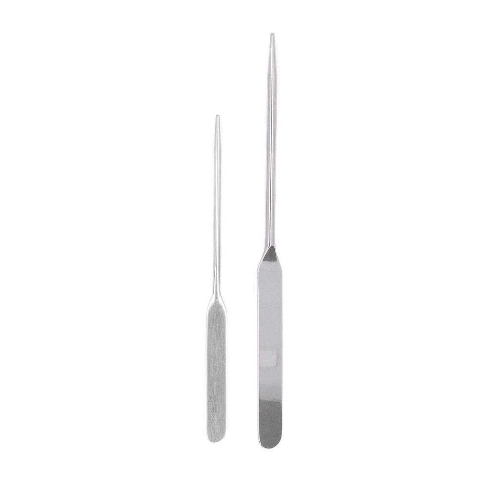 2pcs Makeup Foundation Mixing Spatula, Cake Cream Butter Spatulas with Long Handle, Double Ended Stainless Steel Nail Glue Stirrer Stick, Resin Craft Stirring Mixing Scraper Tool