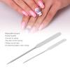 2pcs Makeup Foundation Mixing Spatula, Cake Cream Butter Spatulas with Long Handle, Double Ended Stainless Steel Nail Glue Stirrer Stick, Resin Craft Stirring Mixing Scraper Tool view 3