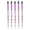 5pcs Eyeshadow Brush Set, Soft Hair Eyeshadow Brush, Premium Eye Makeup Brush, Portable Glitter Handle Eye Makeup Brush for Eyeshadow, Eyebrow, Eyeliner, Blending, Concealer view 1
