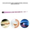 5pcs Eyeshadow Brush Set, Soft Hair Eyeshadow Brush, Premium Eye Makeup Brush, Portable Glitter Handle Eye Makeup Brush for Eyeshadow, Eyebrow, Eyeliner, Blending, Concealer view 3