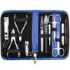 3 Swords Germany - brand quality 11 piece manicure pedicure grooming kit set for professional finger & toe nail care scissors clipper fashion leather case in gift box, Made by 3 Swords view 1