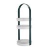 3 Tier Clear Turntable, Round Storage Rack with Integral Handle, Makeup Cosmetic Rack Organizer, Storage Round Stand for Bathroom, Kitchen, Cosmetic, Pantry(Green) view 1