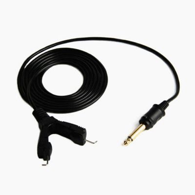 1 Pcs Of Tattoo Clip Cord 2M 6.5 Foot Silicone Copper Wire Tattoo Power Supply Machine (Black, (Type: Normal))