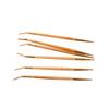 FRCOLOR Professional Makeup Artist Brush Double-ended Eyeliner Lip Liner Bamboo Brush 15cm Beginner-friendly view 3