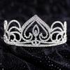 Anderson's Eloise Rhinestone Tiara, 3-Inch Silver Crown with Sparkling Clear Rhinestones for Weddings, Proms, Homecoming, Pageants & Special Events, Adjustable Fit with Comfort Combs view 2