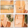 Scpantkend Pedicure Foot Spa Wooden Foot Washing Bucket, Household Foot Soaking Basin, Pain Fatigue Relief Sauna Foot Washing Barrel (Color : 2) view 3