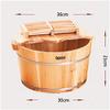 Scpantkend Pedicure Foot Spa Wooden Foot Washing Bucket, Household Foot Soaking Basin, Pain Fatigue Relief Sauna Foot Washing Barrel (Color : 2) view 4