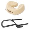 Master Massage Universal Simplicity Adjustable Massage Table Face Cradle and Patented Ultra Plush Face Cushion Pillow Set - (Cream) view 1