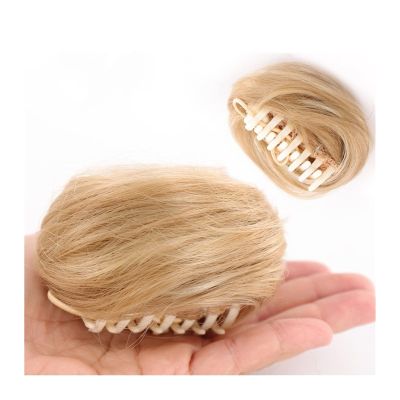 messy bun hair piece Women's Buns Hair Extensions Claw Clip Messy Bun Hair Piece Synthetic Curly Chignon Claw Clip in Ponytail Hairpieces Tousled Updo Hair Extensions bun hair pieces for women ( Color