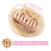 messy bun hair piece Women's Buns Hair Extensions Claw Clip Messy Bun Hair Piece Synthetic Curly Chignon Claw Clip in Ponytail Hairpieces Tousled Updo Hair Extensions bun hair pieces for women ( Color view 4