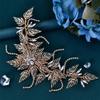 Niiyyjj Hollow Leaf Headband Handmade Bridal Headpiece Woman Wedding Brides Hair Jewelry Bride Head Piece HP438-silver view 4