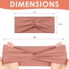 12 Pcs Stretchy Headbands for Women, Absorbed Sport Headband Soft Twist Knotted Headbands for Daily Life Yoga view 2