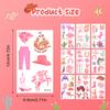10 Sheets Pink Cowgirl Temporary Tattoos, 65 Patterns Retro Pink Bachelorette Temporary Tattoos Rodeo Temporary Tattoos Bach Party Favors Birthday Party Tattoos for Girl view 2