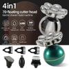 Head Shavers for Bald Men, 4 in 1 Rechargeable 7D Floating Cutter Head Electric Shaver/Bald Machine Men's Body Trimmer Facial Electric Razor Balde Shaving (Color : Green-4in1-Box) view 2