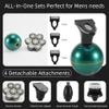 Head Shavers for Bald Men, 4 in 1 Rechargeable 7D Floating Cutter Head Electric Shaver/Bald Machine Men's Body Trimmer Facial Electric Razor Balde Shaving (Color : Green-4in1-Box) view 3