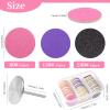 heemeei 72Pcs Sanding Paper Discs and Metal Nail Drill Bit 25mm Replacement Sandpaper Disk for Manicure Pedicure Supplies Tools, Foot File for Dead Skin Foot Callus Remover(80#150#240# Grits) view 2