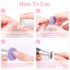 heemeei 72Pcs Sanding Paper Discs and Metal Nail Drill Bit 25mm Replacement Sandpaper Disk for Manicure Pedicure Supplies Tools, Foot File for Dead Skin Foot Callus Remover(80#150#240# Grits) view 3