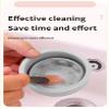 Iborrys Silicone Makeup Brush Cleaning Cup - Portable Foldable Holder, Bottom-Embedded Cleaning Mat & 2-in-1 Cleaner & Dryer (Grey) view 2