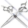 6/7/8/9-inch professional hair clipper set, stainless steel sharp hair clippers, hairdresser specific scissor(7 inches, 2 pieces) view 1