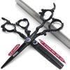 6/7/8/9-inch professional hair clipper set, stainless steel sharp hair clippers, hairdresser specific scissor(6 inches, 2 pieces-E) view 2