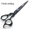 6/7/8/9-inch professional hair clipper set, stainless steel sharp hair clippers, hairdresser specific scissor(6 inches, 2 pieces-E) view 3