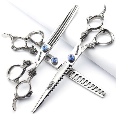 6/7/8/9-inch professional hair clipper set, stainless steel sharp hair clippers, hairdresser specific scissor(7 inches, 3 pieces)