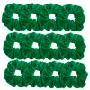 12 Pcs Large Velvet Scrunchies for Thick Long Hair Scrunchies Hair Ties Women Girls Hair Ponytail Holder (Green) view 1