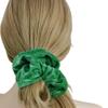 12 Pcs Large Velvet Scrunchies for Thick Long Hair Scrunchies Hair Ties Women Girls Hair Ponytail Holder (Green) view 3
