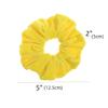 12 Pcs Large Velvet Scrunchies for Thick Long Hair Scrunchies Hair Ties Women Girls Hair Ponytail Holder (Yellow) view 2