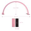 NOELNEXUS Half Moon Nail Desk Lamp, 22 Inch Half Moon Light for Nail Desk, Lash Light for Eyelash Extensions with 3 Color Temperature 3000k-6500k for Nail, Lash, Tattoo, Skincare (Pink) view 4