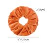 12 Pcs Large Velvet Scrunchies for Thick Long Hair Scrunchies Hair Ties Women Girls Hair Ponytail Holder (Orange) view 2