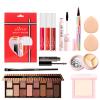 FantasyDay Makeup Set Travel Makeup Kit, Include Eyeshadow Palette, Powder, Lipstick, Lip Gloss, Eyeliner, Mascara Concealer Etc Comestic Essential Starter Makeup Gift Set for Women #3 view 2