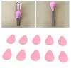 10pcs Makeup Brush Covers, Eye Shadow Brush Covers Soft Silicone Dust Proof Makeup Brush Protector Covers Mini Dust Proof Eyeshadow Brush Covers Makeup Brush Holder For Home Travel view 4