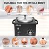 Professional Waxing Kit Wax Warmer Single Pot Wax Heater Machine for Hair Removal, Large Waxing Pot with Non-Stick Easy Clean Pot, 50 Sticks & 20 Collar, for Spa Salon Beauty Esthetician Home (Black) view 4