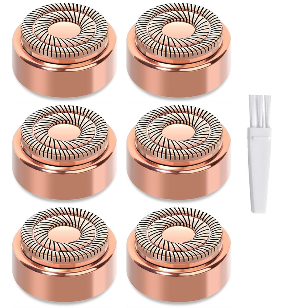 Facial Hair Remover Replacement Heads for Flawless Replacement Heads Gen 2 Suitable for Finishing Touch Flawless Facial Hair Removal Tool for Women,Double Halo Painless and Smooth As Seen On Tv,6 Pcs.