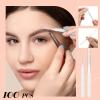 Lallisa 100 Pieces Micro Eyebrow Spoolie Brush with Cap Brow Lamination Tool Eyelash Brush Multifunctional Micro Lash Comb for Eyelash and Eyebrow Extensions Tool(White) view 3