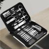 DLUXCA 11-26 Pcs Professional Stainless Steel Nail Clippers Manicure Set Cutter Scissor Cuticle Nipper Nail Tools Set Travel Case Kit (Color : A, Size : 21pcs) view 2