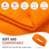 Hotop 20 Pcs Sport Stretchy Headbands for Girls Women Non Slip Soft Fabric Elastic Headband Bulk for Yoga DIY Team Gifts(Orange) view 3